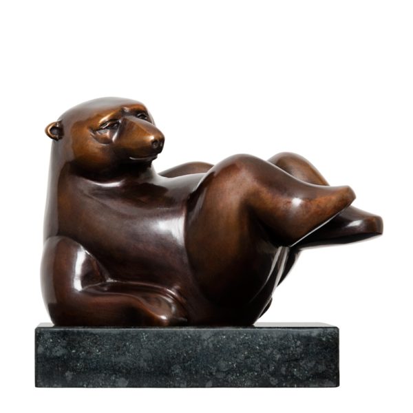 Bronzen beeld van kunstenaar Frans van Straaten.
Bronze sculpture by Frans van Straaten.