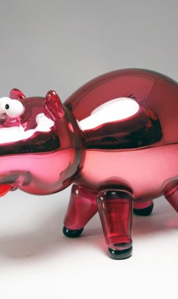Cochon miroir rose