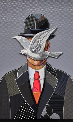 L’homme au chapeau melon – Hommage à Magritte