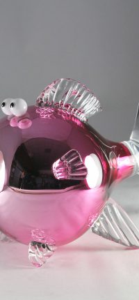 Poisson miroir rose