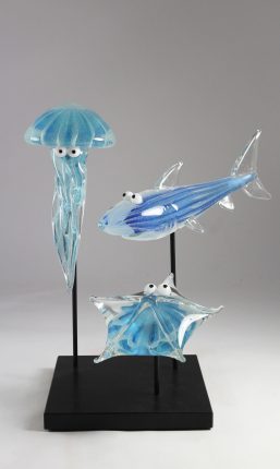 Triptyque aquarium luminescent